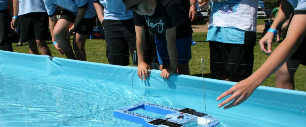 Children learning about sustainability on an excursion